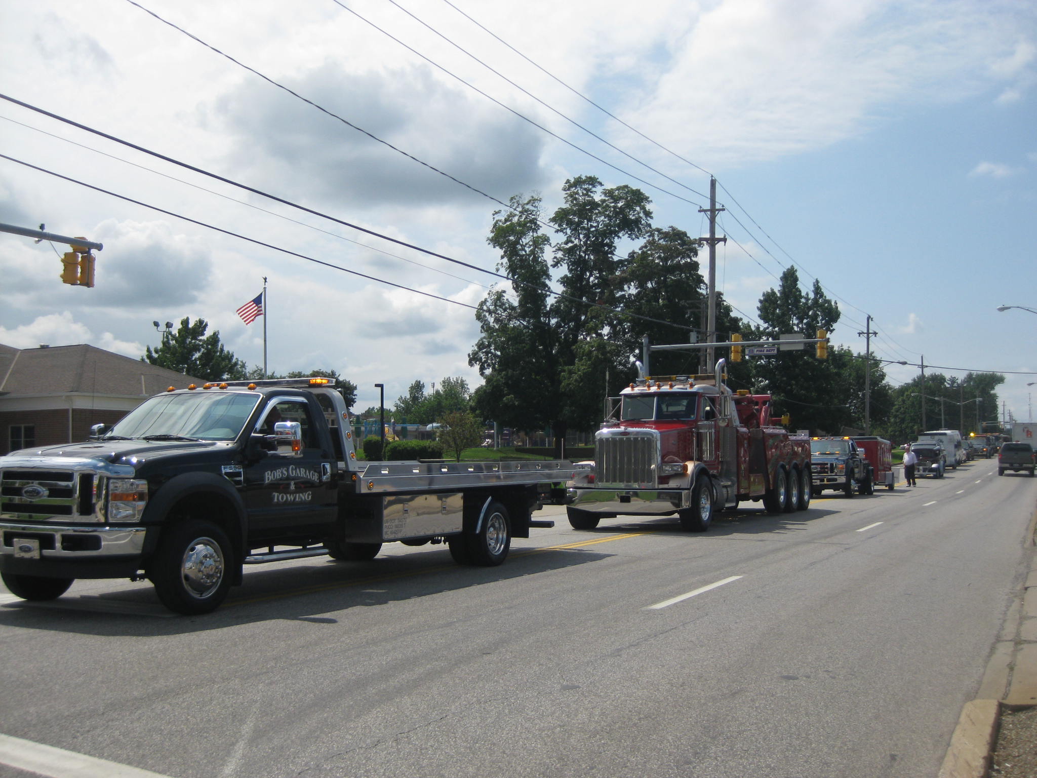 Leading the way thru Willoughby, Ohio parade 2009